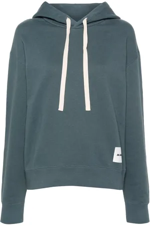 Jil Sander Appliqué-logo cotton hoodie
