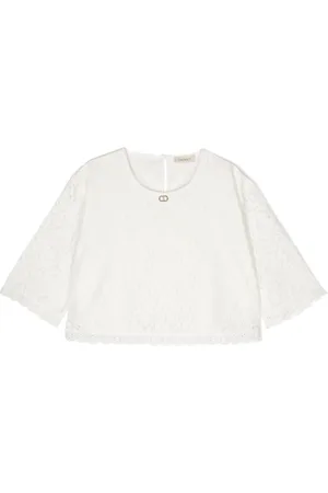 Twin-Set Floral-lace blouse