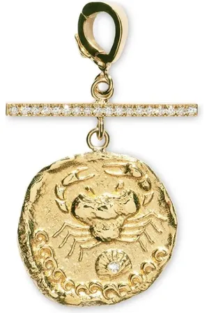 Azlee 18kt yellow small Karkinos charm