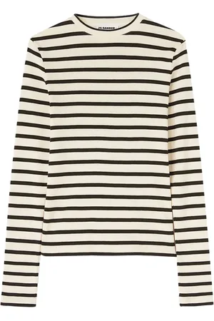 Jil Sander Stripe-print cotton T-shirt
