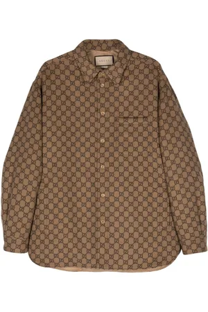 Gucci GG Supreme wool shirt jacket