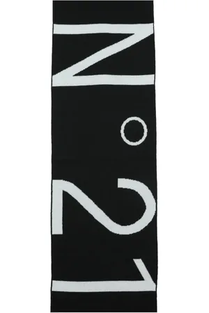 Nº21 Logo-intarsia scarf