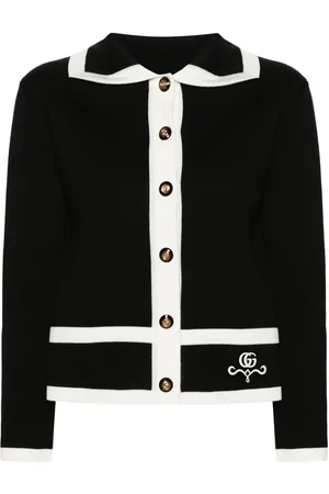 Gucci Interlocking G-embroidered wool cardigan