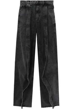 Y / PROJECT Mid-wash high-rise jeans