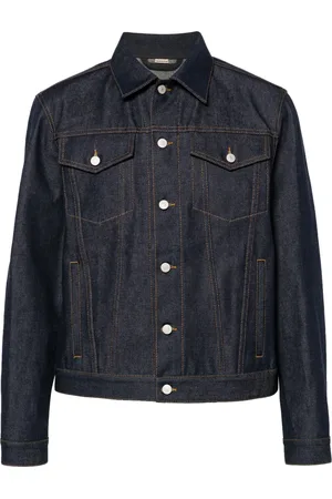 Gucci Vertical-seamed denim jacket