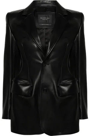 Balenciaga Structured leather blazer