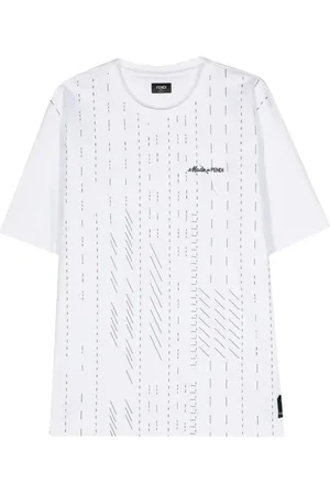 Fendi Embroidered-logo cotton T-shirt