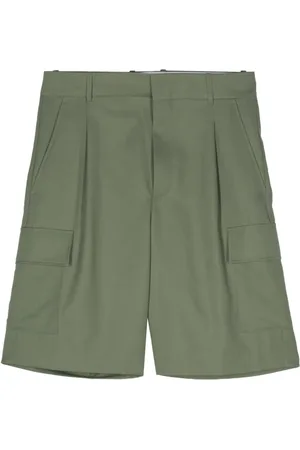 Drôle de Monsieur Pleat-detail cargo shorts