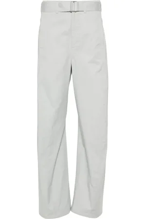 LEMAIRE Belted cotton palazzo pants