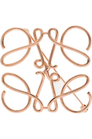 Loewe Anagram plaque brooch