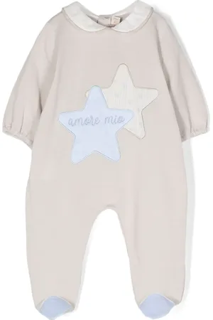 LA STUPENDERIA Stars-patch cotton pajamas