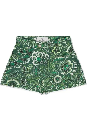Etro Pegaso-motif paisley-print shorts