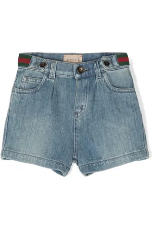 Gucci Web-detail denim shorts