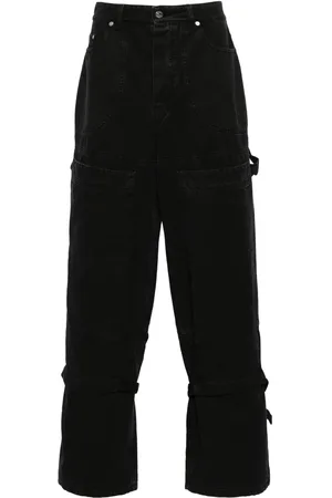 OFF-WHITE Strap-detailing canvas carpenter trousers