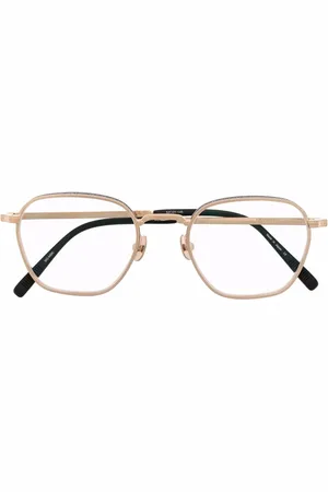 MATSUDA Embossed round-frame glasses