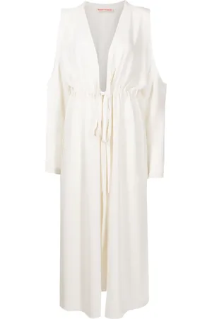 Olympiah Jussi cold-shoulder midi dress
