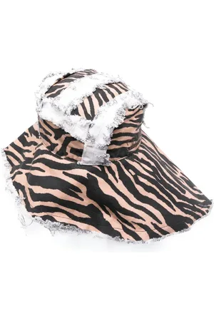 The Attico Zebra fringed sun hat