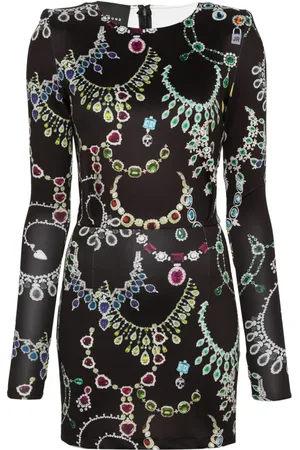 John Richmond Jewelery-patterned mini dress