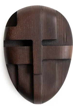 Origin Made Ornament and Crime wooden sculpture (23cm x 17cm)