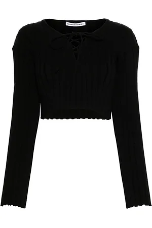 Alexander Wang Cropped ribbed sweater