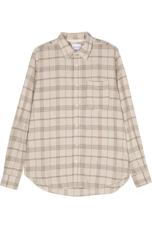 Norse projects Algot check-pattern shirt