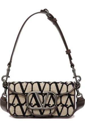 VALENTINO GARAVANI Monogram-pattern logo-plaque shoulder bag