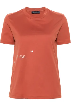 Max Mara Slogan-print cotton T-shirt