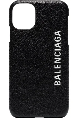 Balenciaga Logo print iPhone 11 leather case
