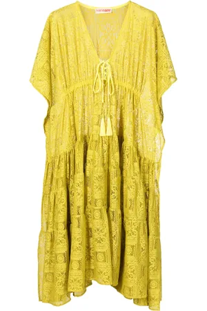 Olympiah Santorini lace-embroidered midi dress