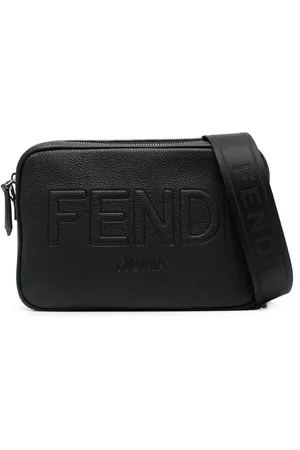 Fendi Embossed-logo shoulder bag