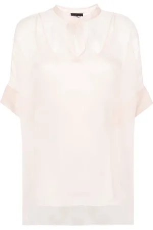 Giorgio Armani Sheer layered silk blouse