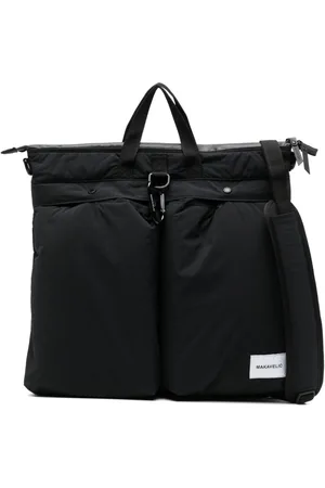 Makavelic Logo-patch tote backpack