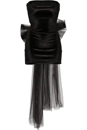 Atu Body Couture Oversize-bow velvet miniskirt