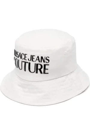 VERSACE Rubberised-logo bucket hat
