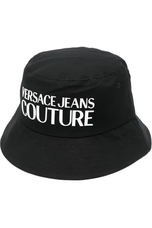 VERSACE Rubberised-logo bucket hat