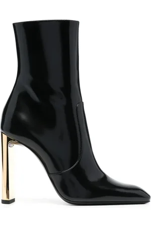 Saint Laurent Auteuil 100mm leather boots