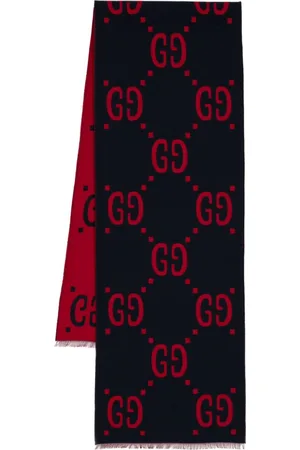 Gucci GG jacquard fringed scarf