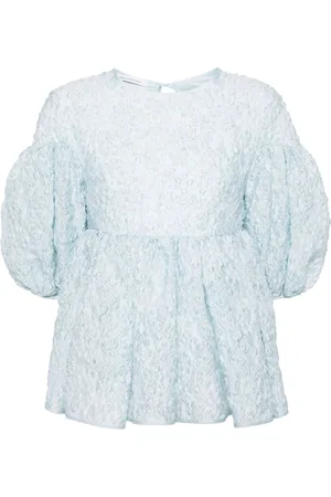 Cecilie Bahnsen Jerry matelassé peplum top