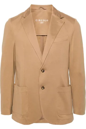 Circolo Single-breasted piqué blazer