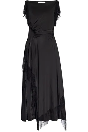 Lanvin Embroidered-detailing midi dress