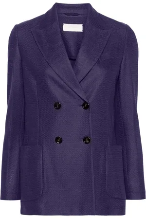 Circolo Double-breasted knitted blazer
