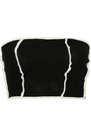 Nanushka Luisa strapless cropped top