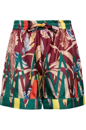 PIERRE-LOUIS MASCIA Floral-print silk shorts