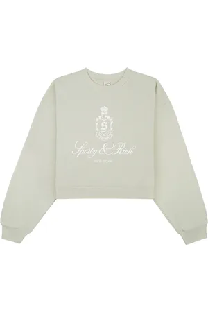 Sporty & Rich Vendome cropped cotton sweatshirt
