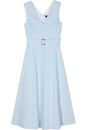 THEORY Goo Crunch flared maxi dress