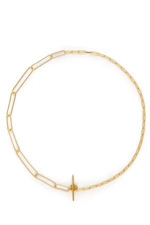 Otiumberg Paperclip and link chain necklace