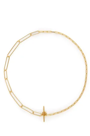 Otiumberg Paperclip two-chain necklace
