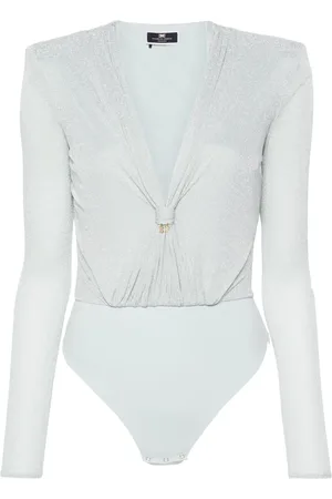 Elisabetta Franchi Plunging V-neck bodysuit