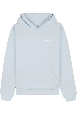 Sporty & Rich Eat More Veggies-print cotton hoodie