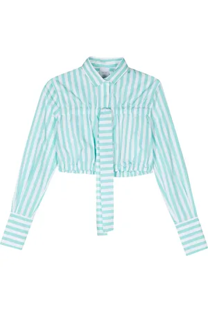 Patou Bow-detail striped shirt